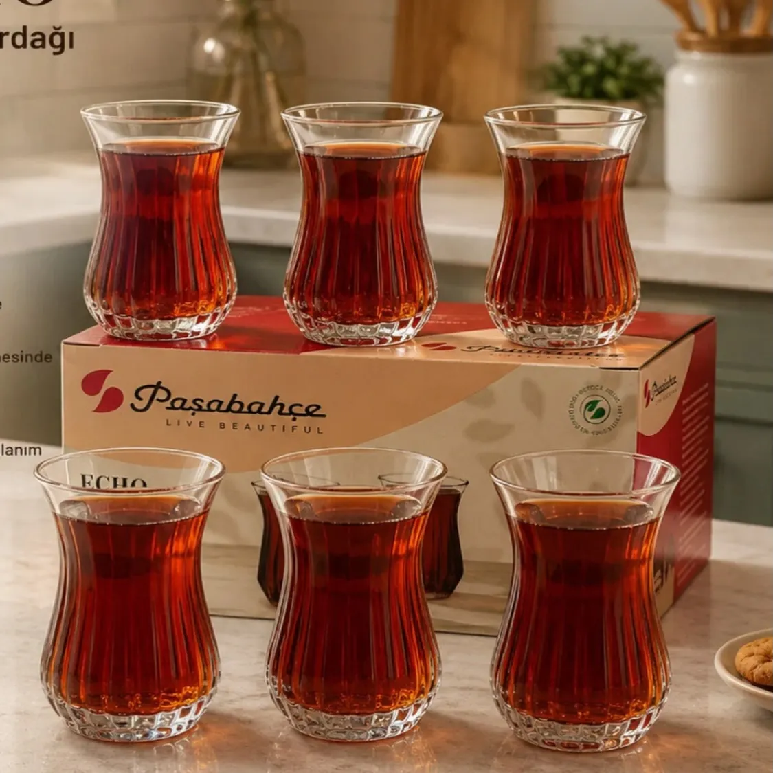 Glass Tea Cups Set