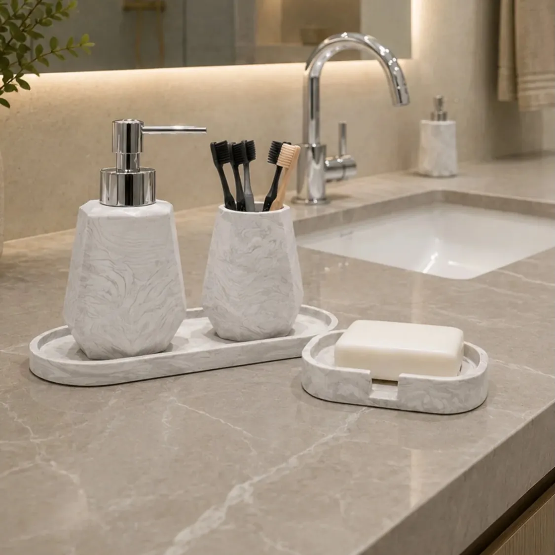 Luxury Bathroom Accessory Set