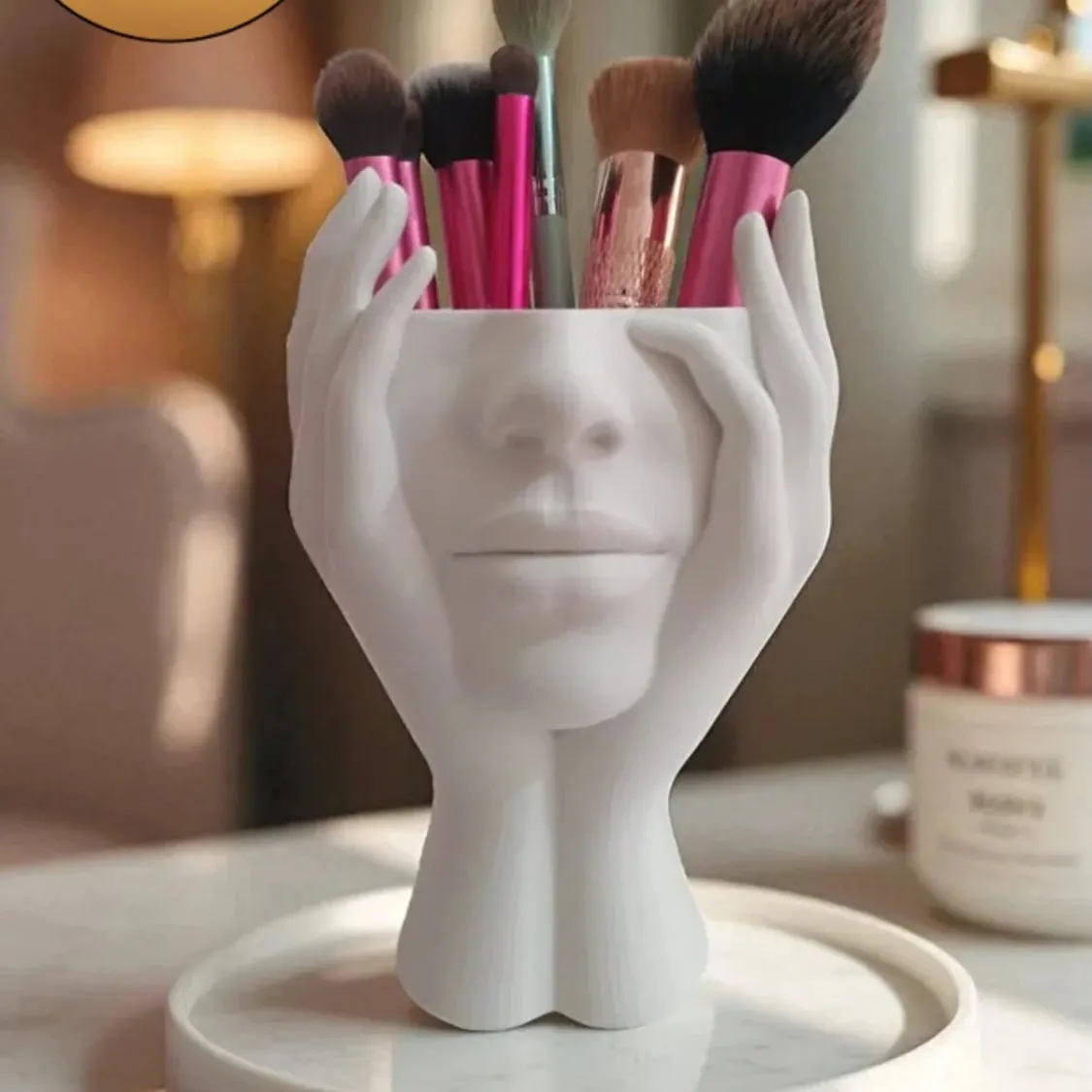 Corset-style Makeup Brush Holder