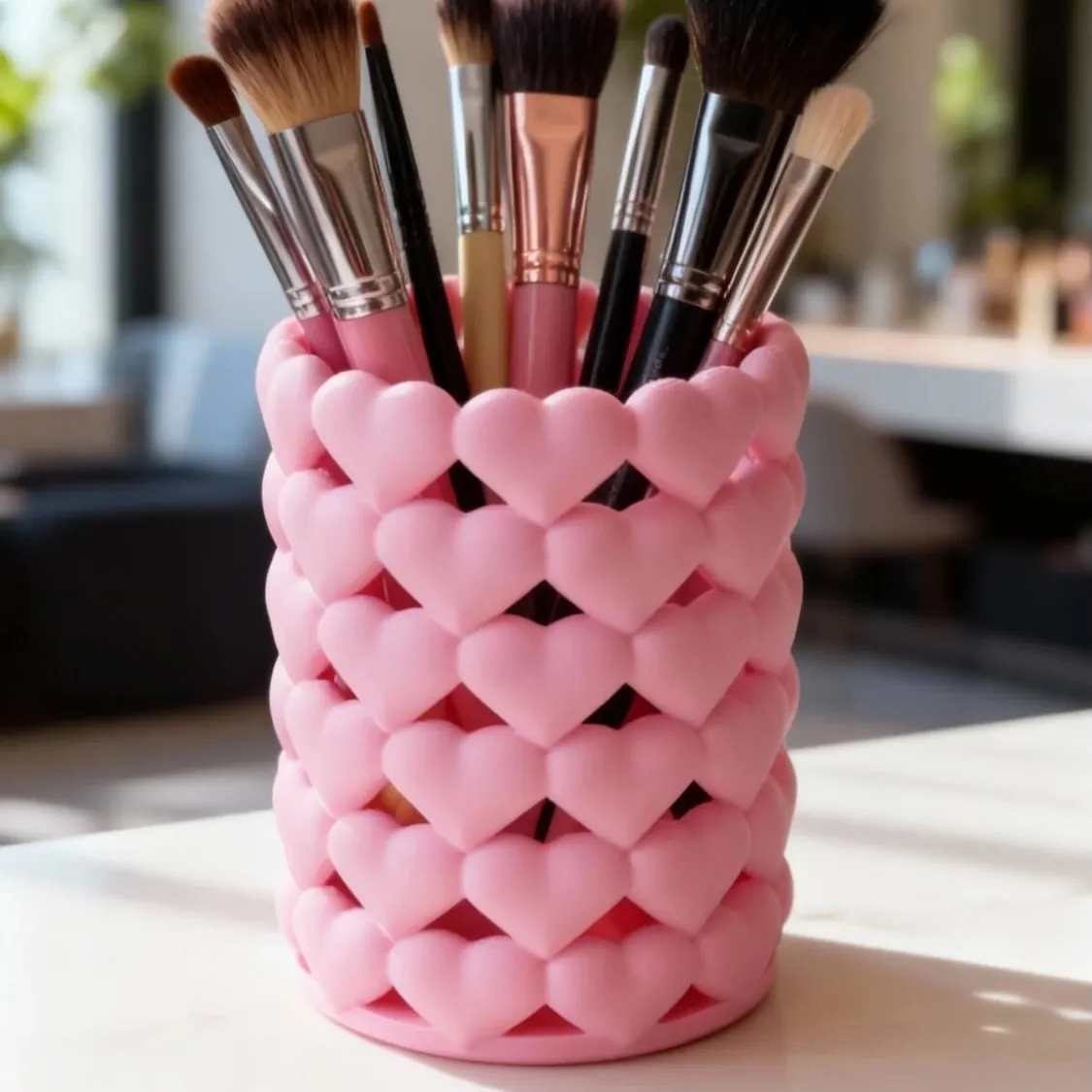 Corset-style Makeup Brush Holder