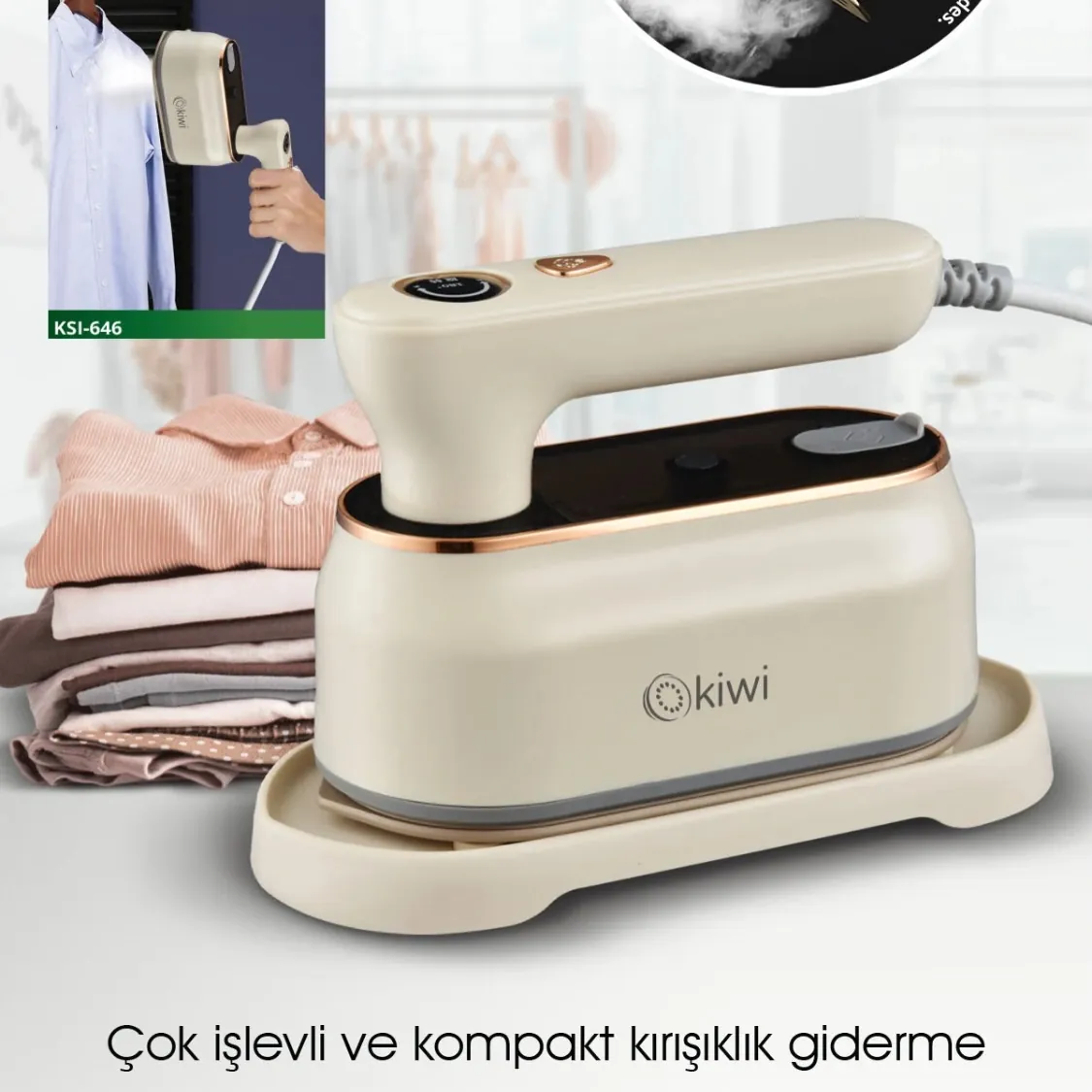 Kiwi Handheld Garment Steamer