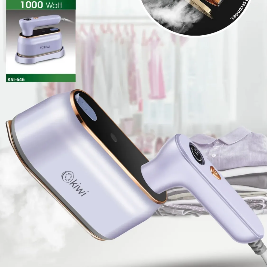 Kiwi Handheld Garment Steamer