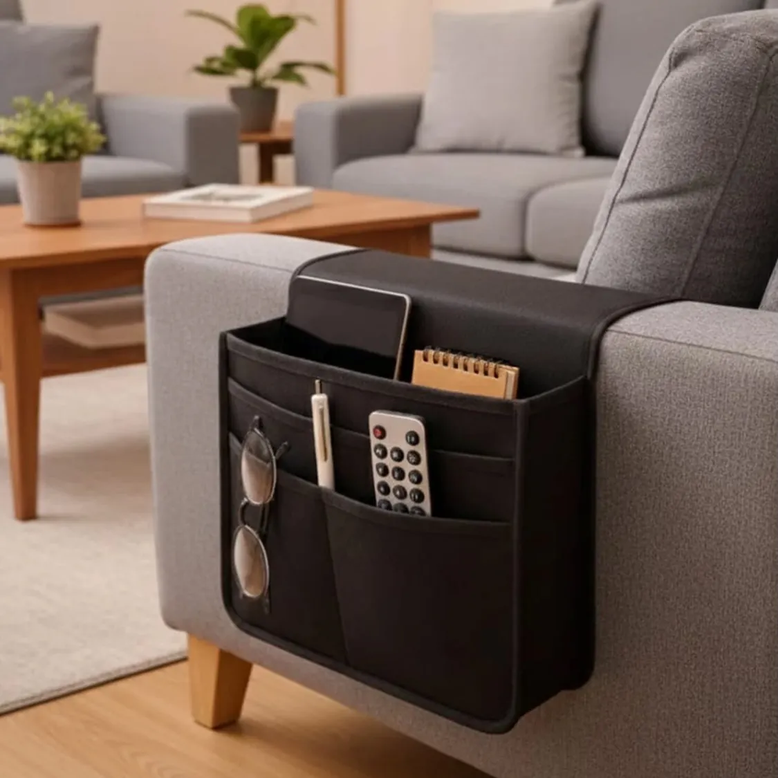 Wooden Sofa Armrest Tray