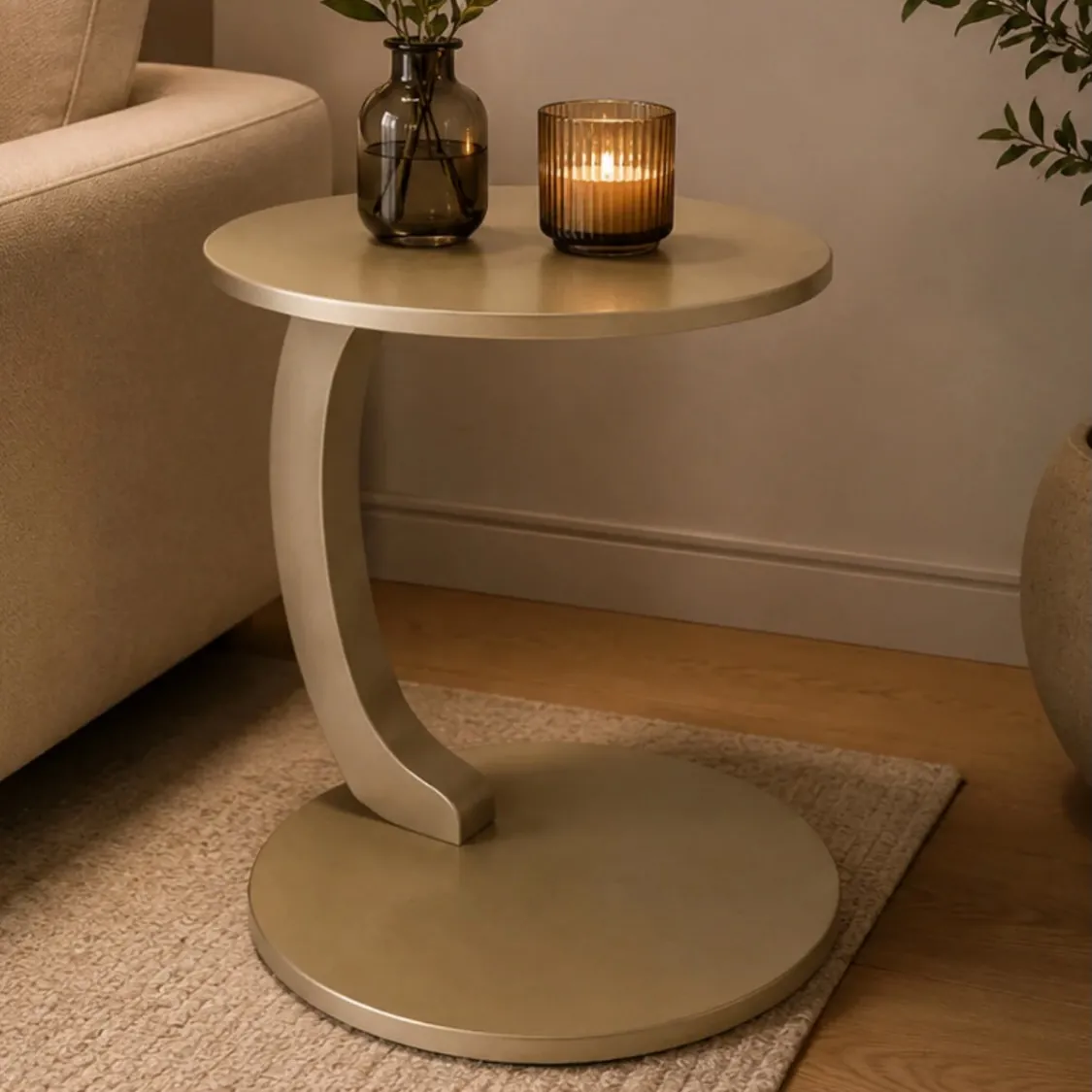 Modern Metal Side Table