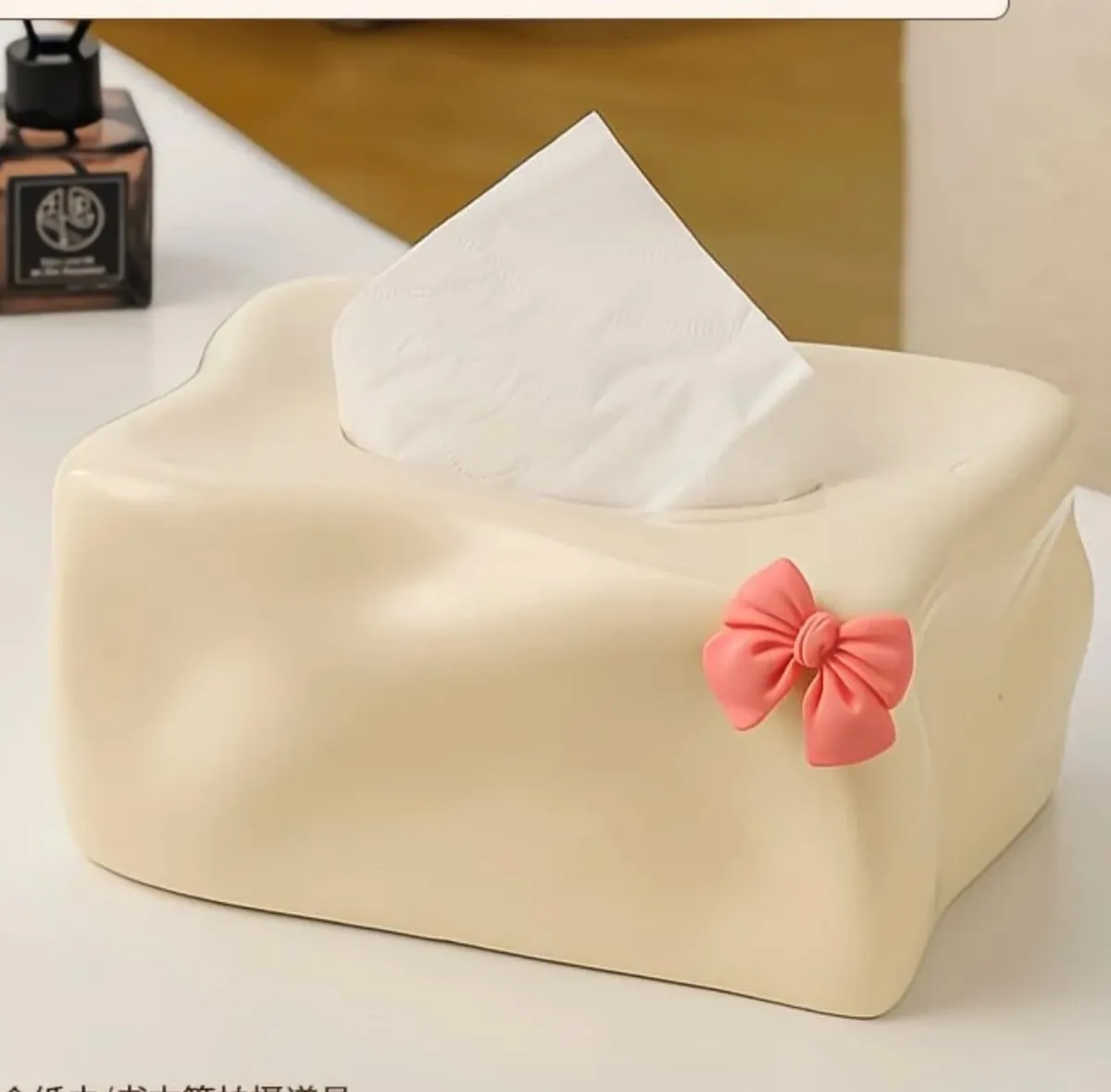 Red Ceramic Tissue Box Holder