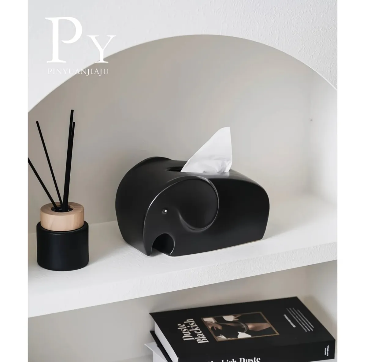 Red Ceramic Tissue Box Holder