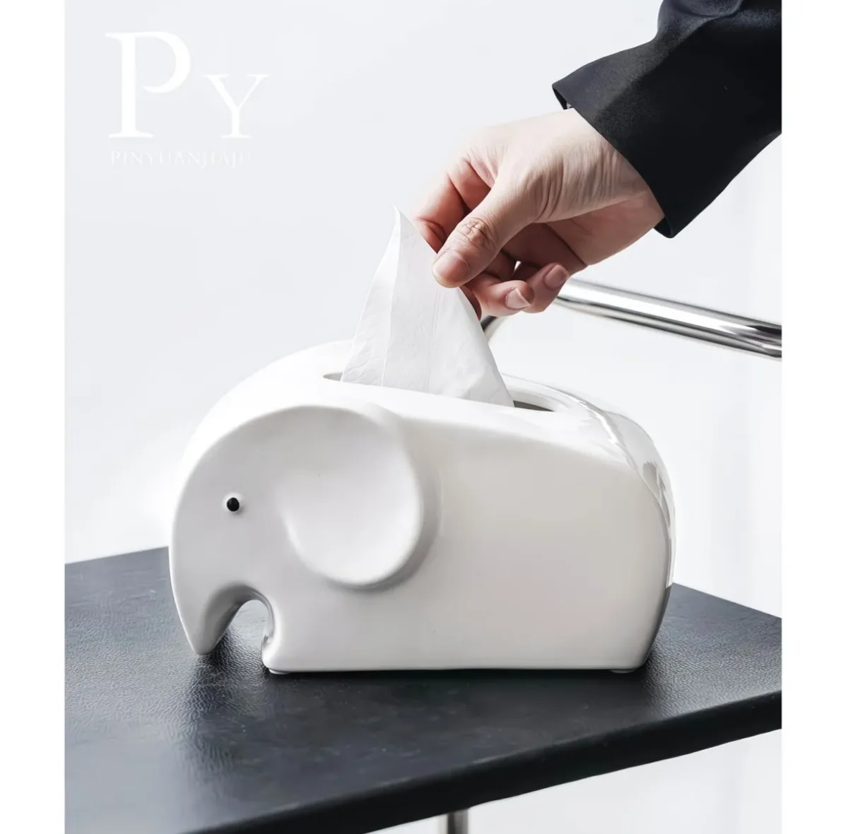 Red Ceramic Tissue Box Holder