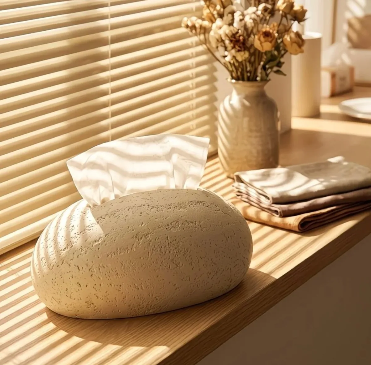 Red Ceramic Tissue Box Holder