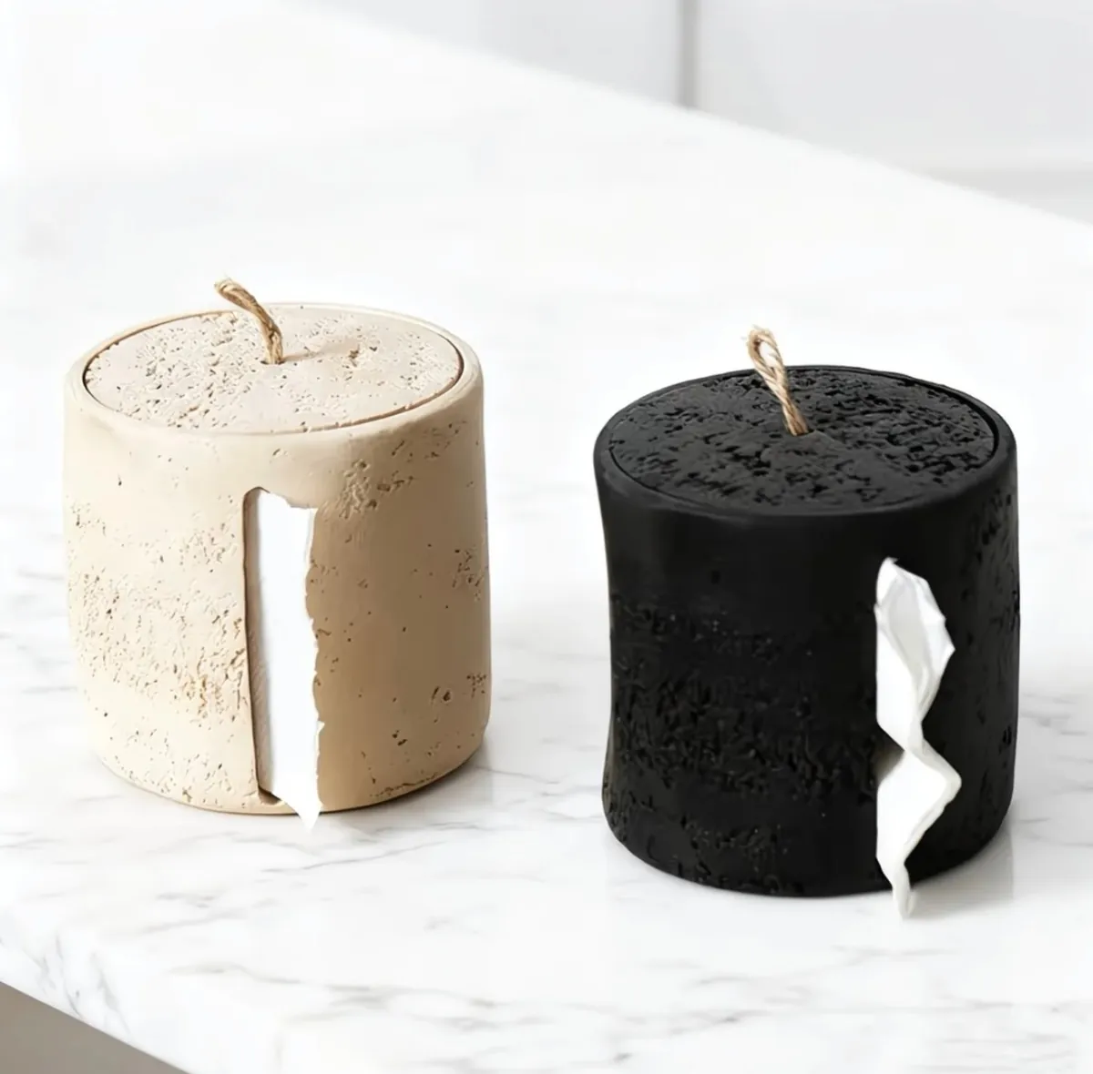 Red Ceramic Tissue Box Holder