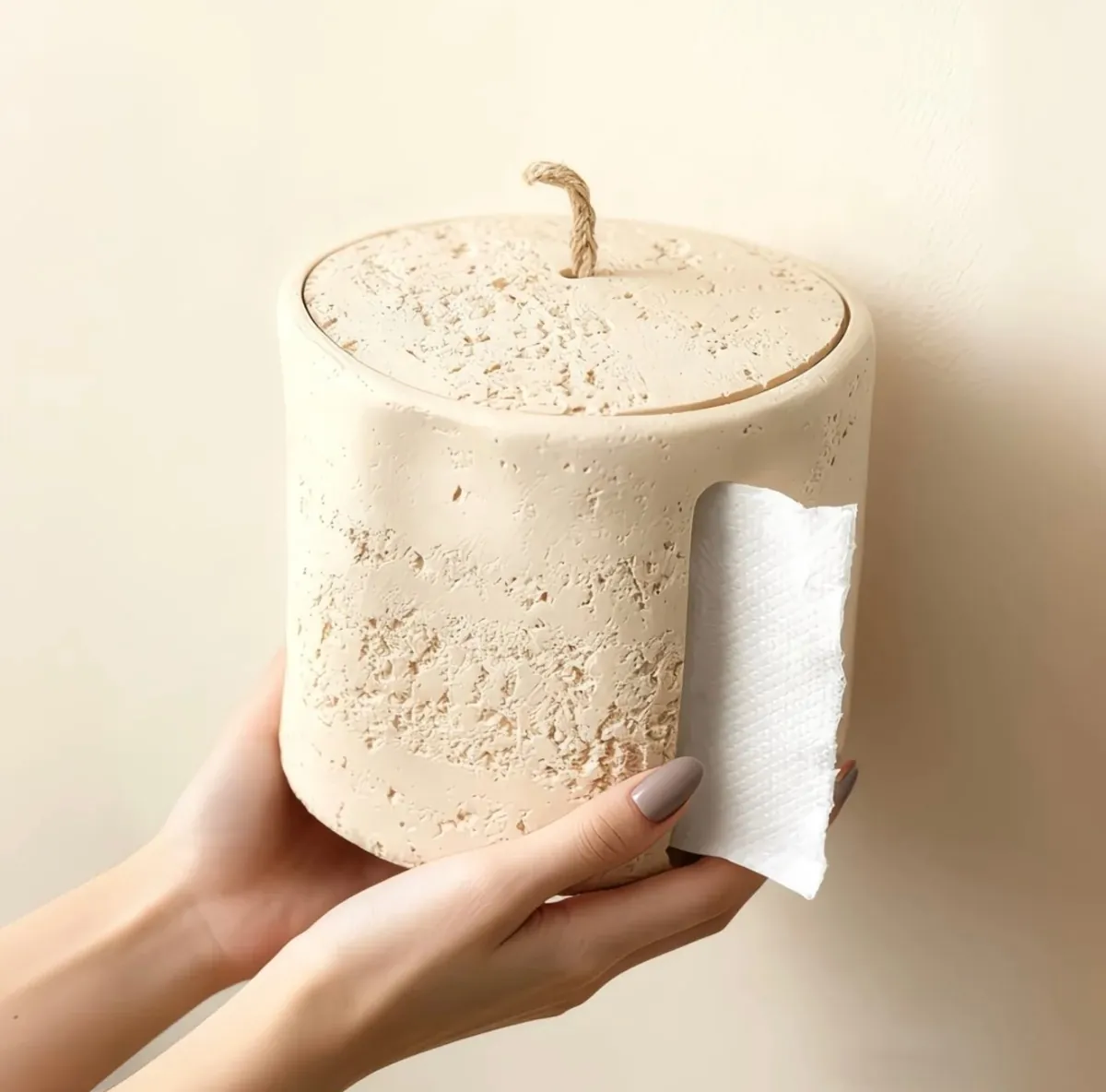 Red Ceramic Tissue Box Holder