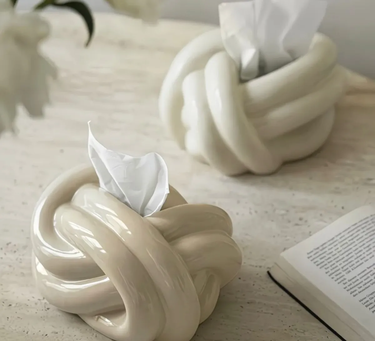 Floral Decorative Tissue Box