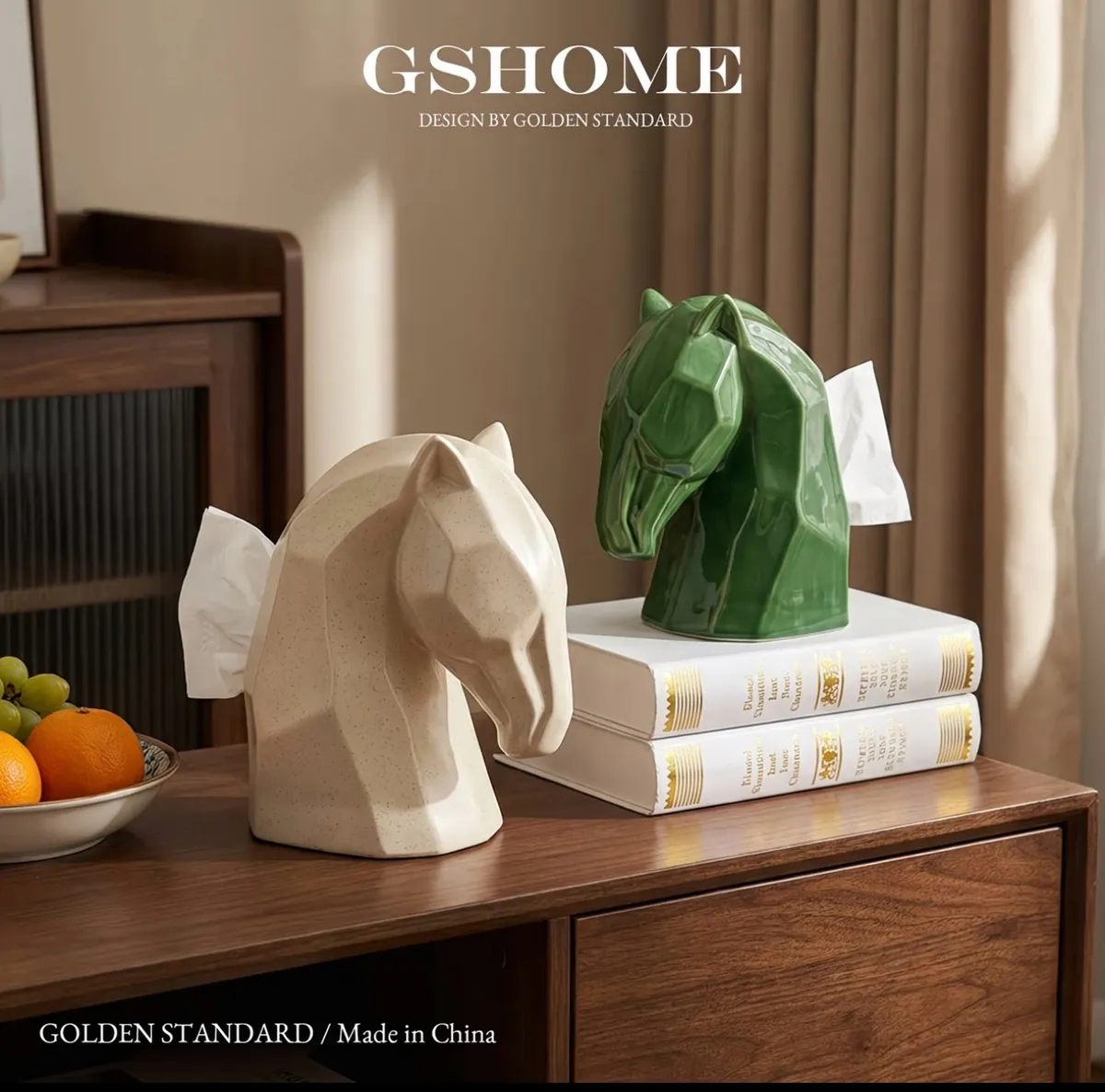 Horse Head Tissue Box