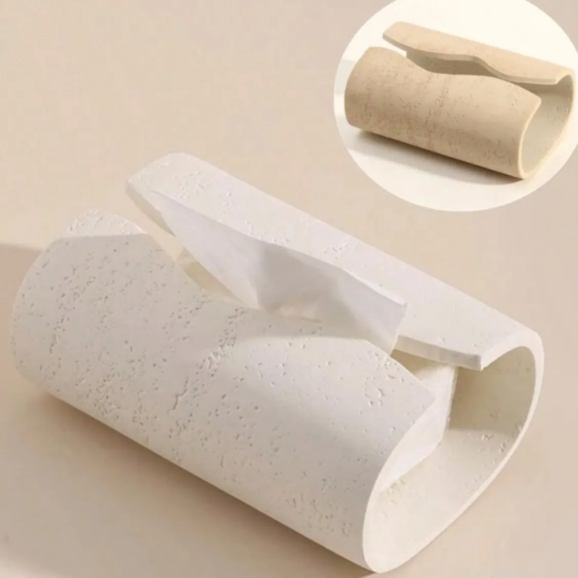 Decorative Tissue Box and Figurine Set