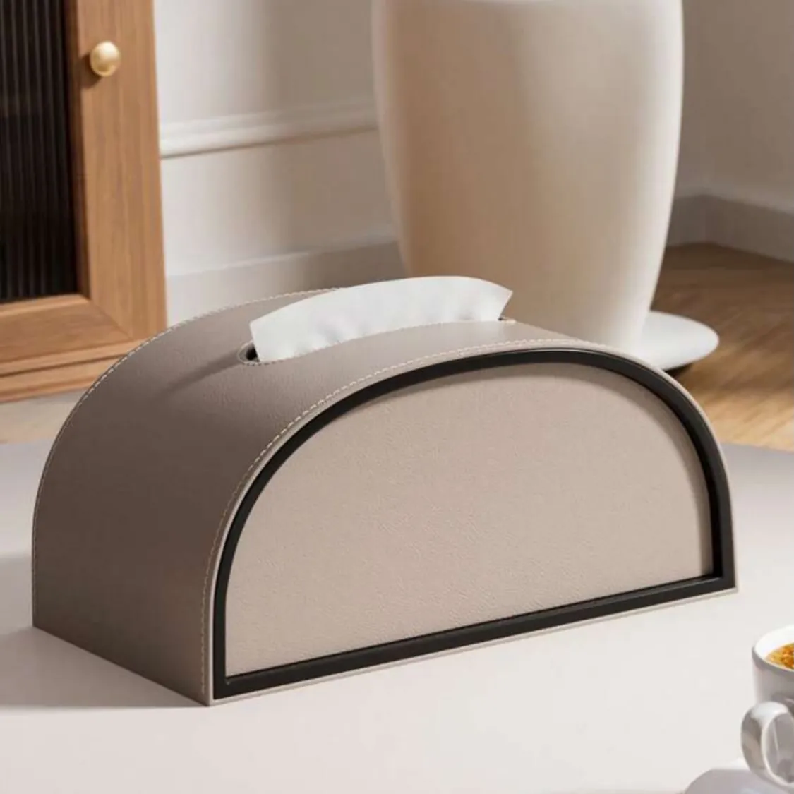 Decorative Tissue Box and Figurine Set