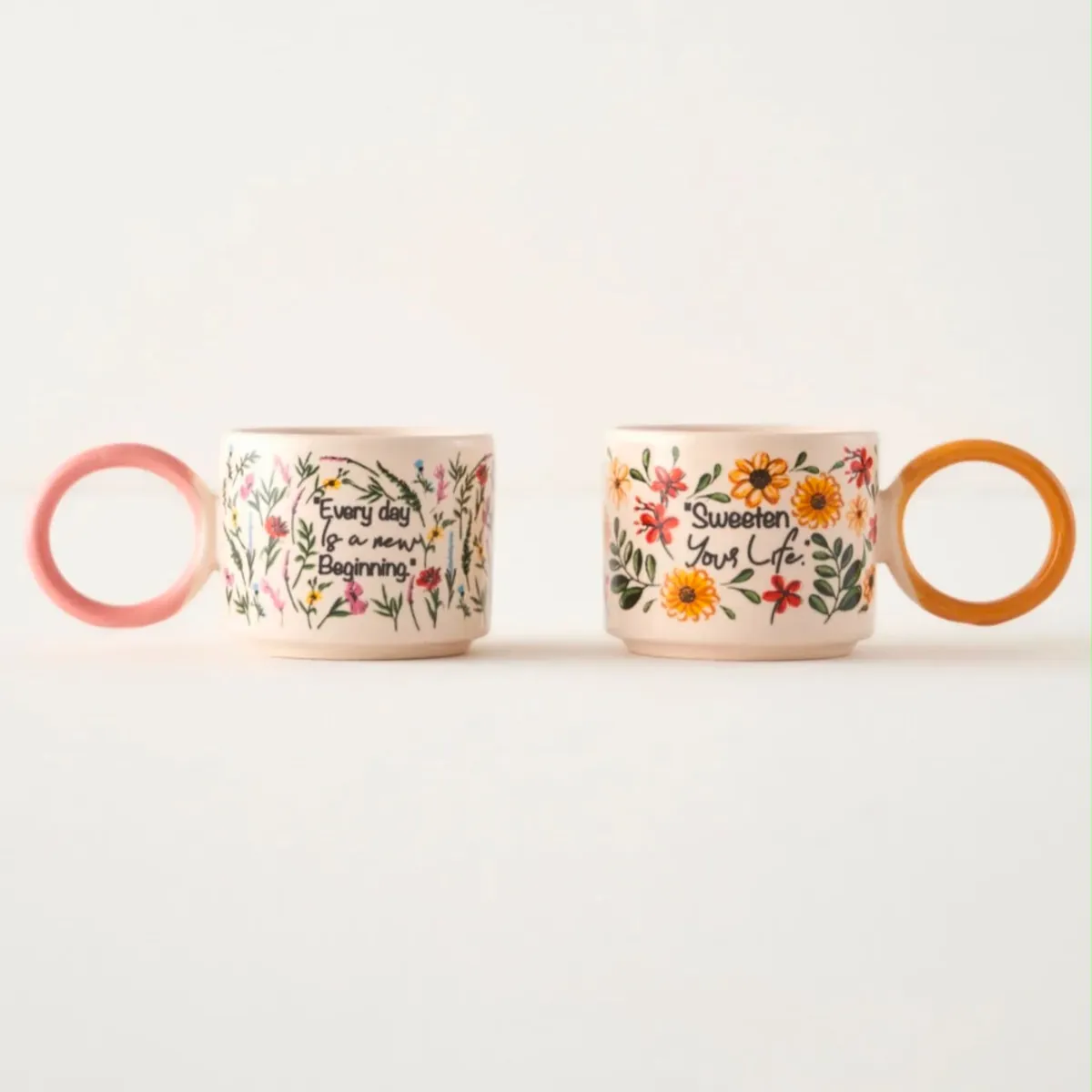 Elegant Coffee Cup and Saucer Set