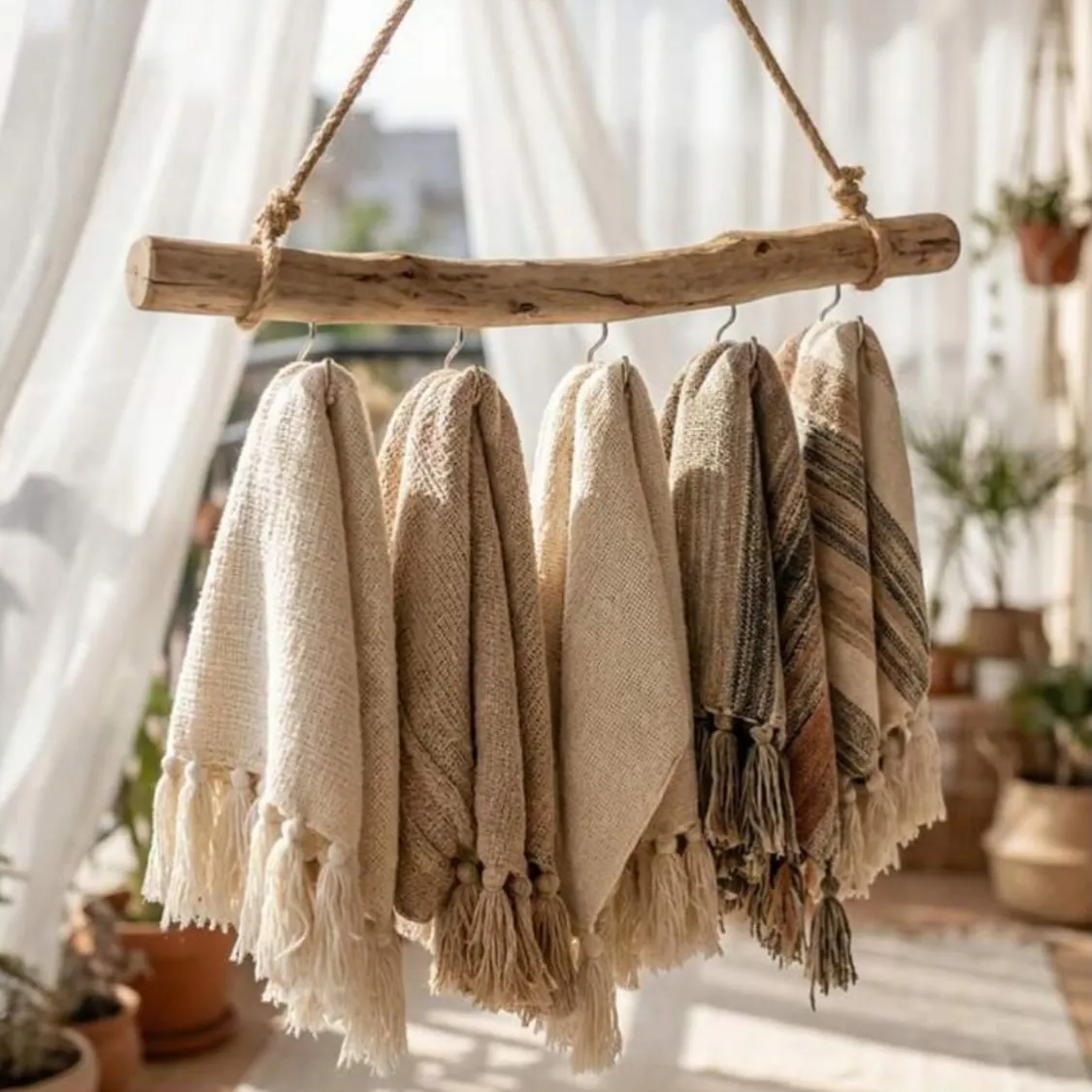 Wooden Wall-Mounted Organizer Rack