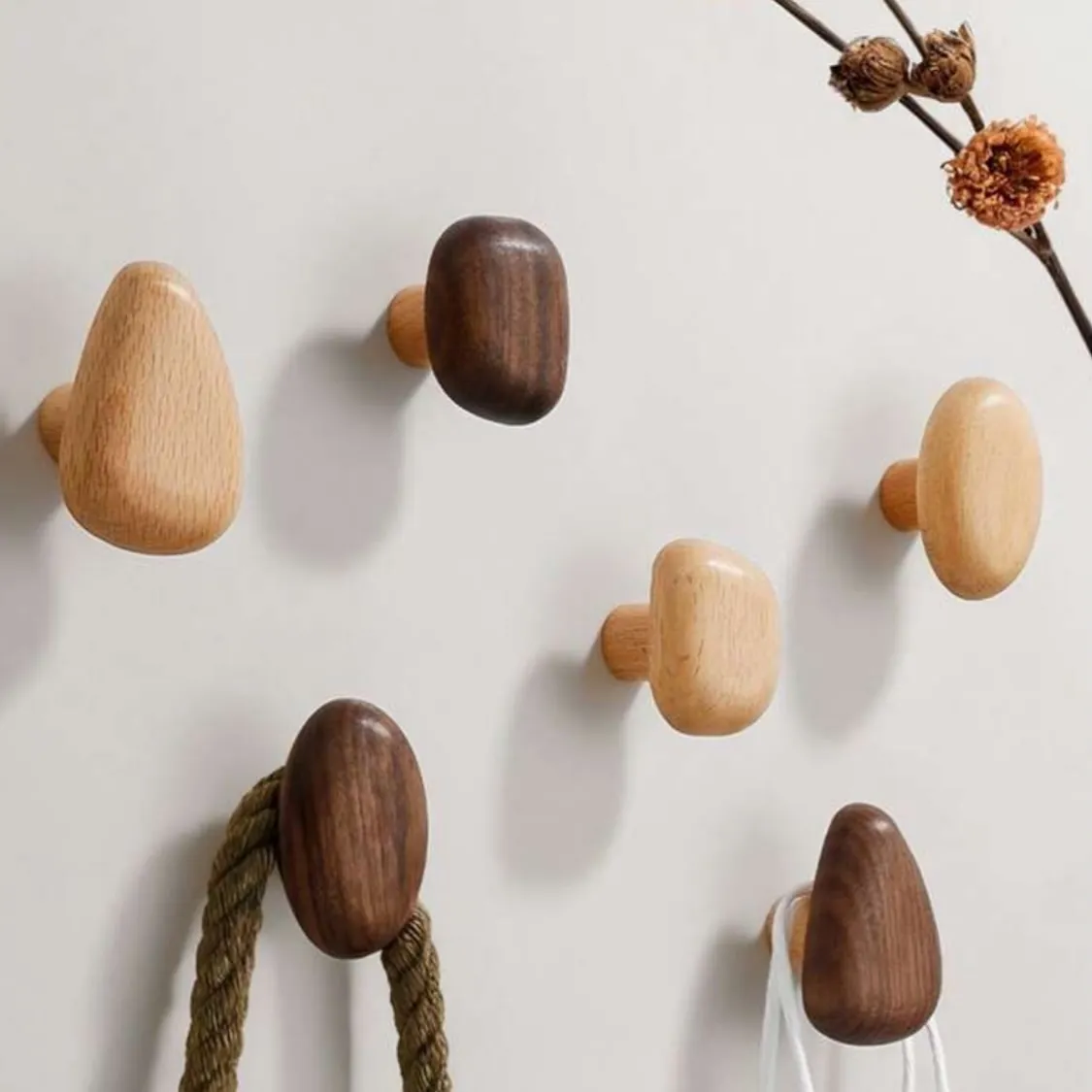 Wooden Wall-Mounted Organizer Rack