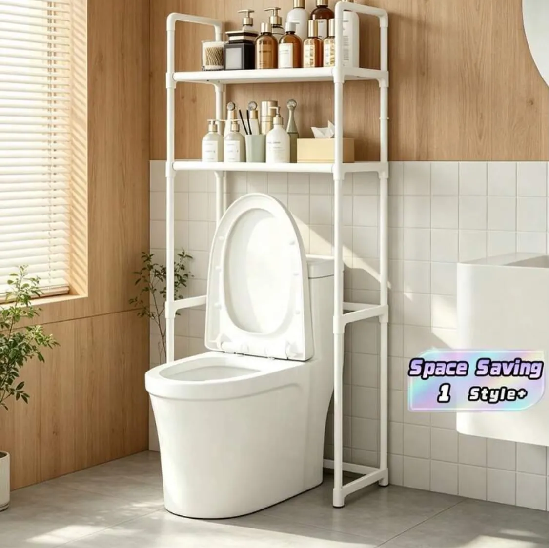 Bathroom Storage Shelf Over Toilet