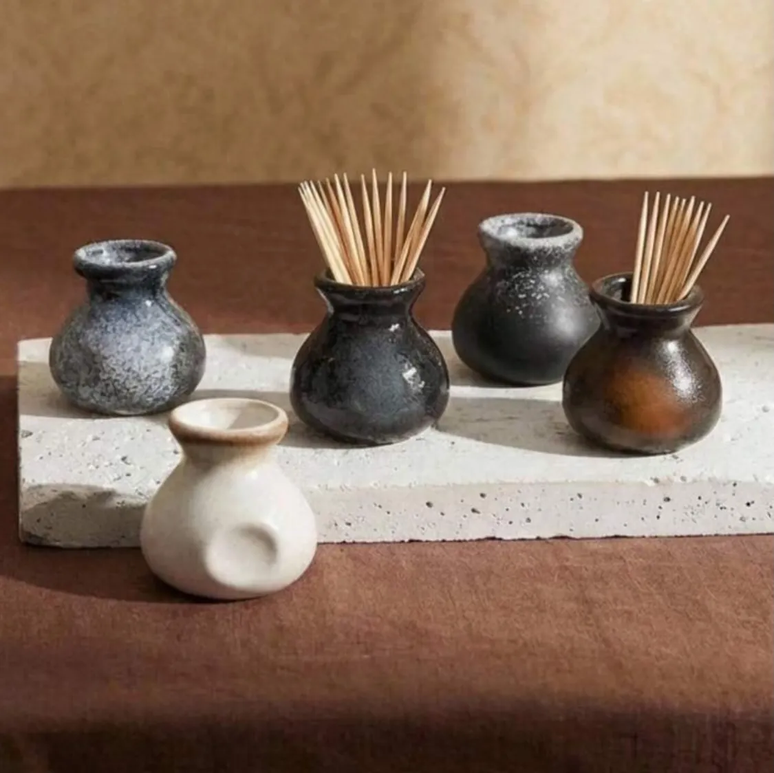 Lemon-Shaped Toothpick Holder