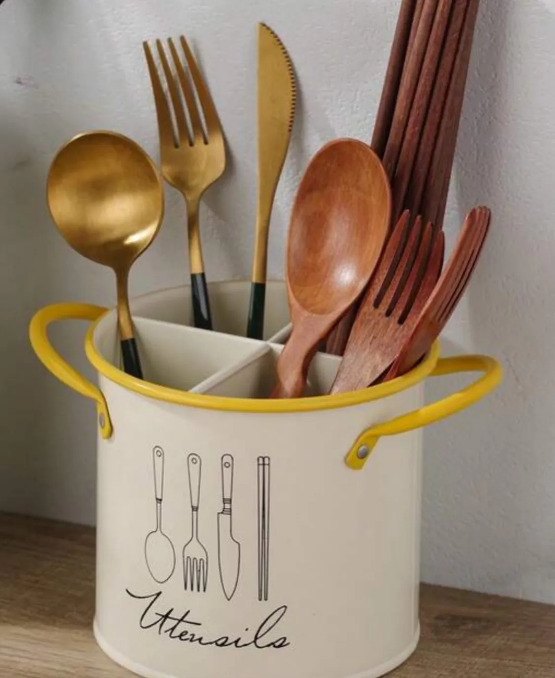 Wooden Cutlery Holder