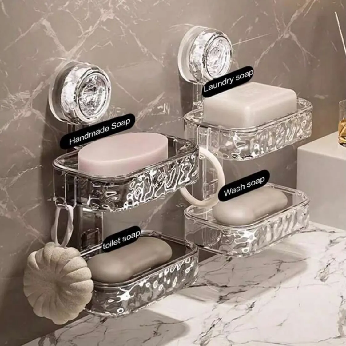 Bathroom Shelf with Towel Ring