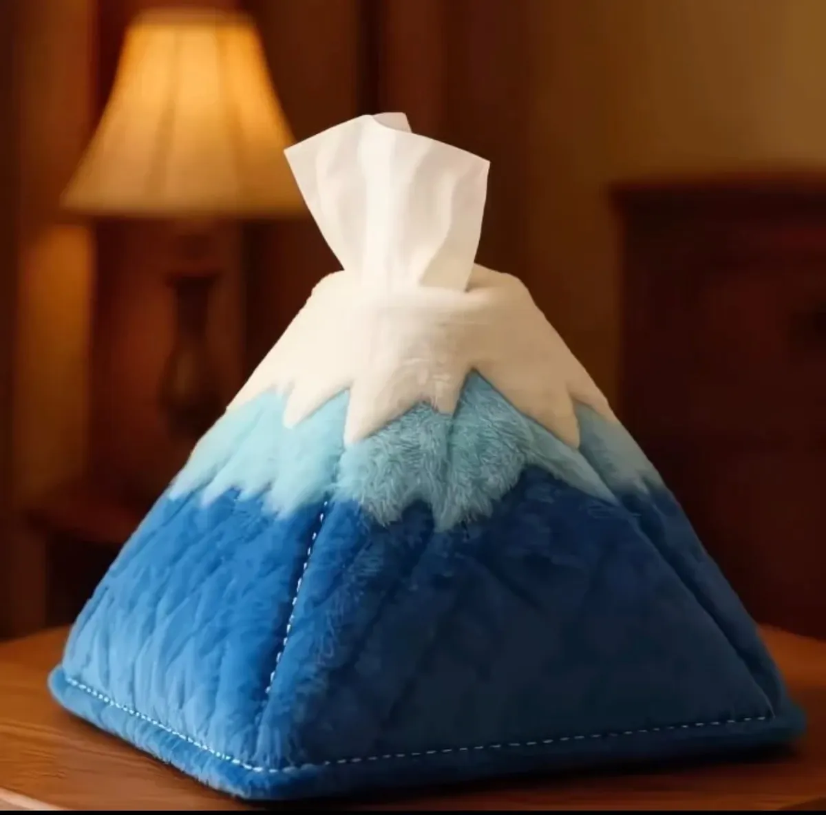 Luxury Lace Tissue Box Cover with Pearl Handle