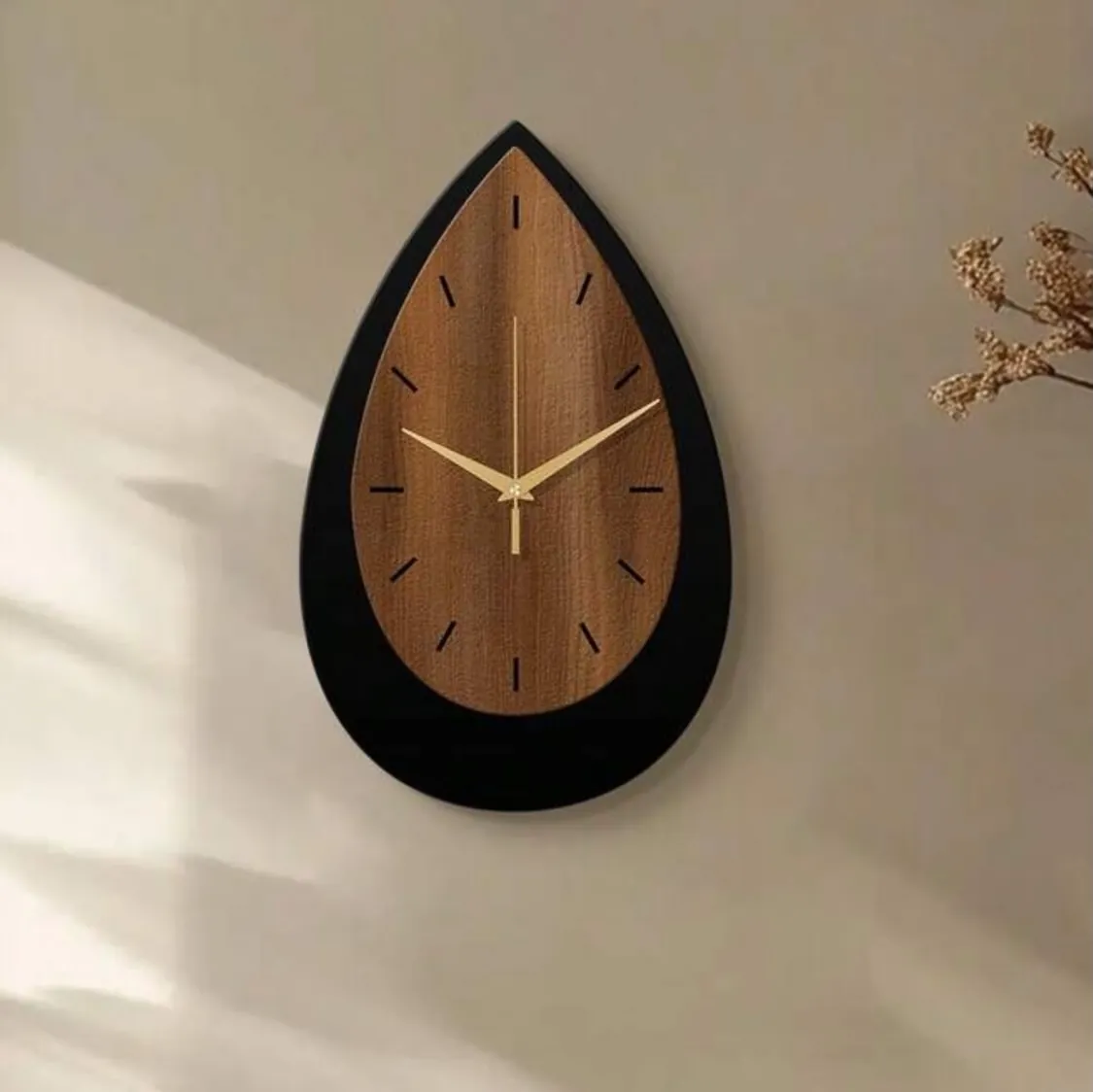 Modern Teardrop Wall Clock