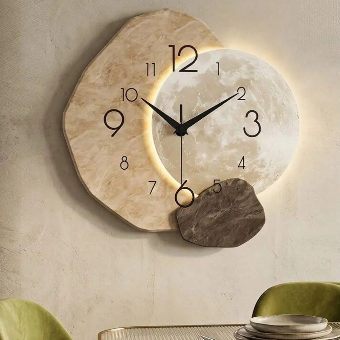 Modern Teardrop Wall Clock