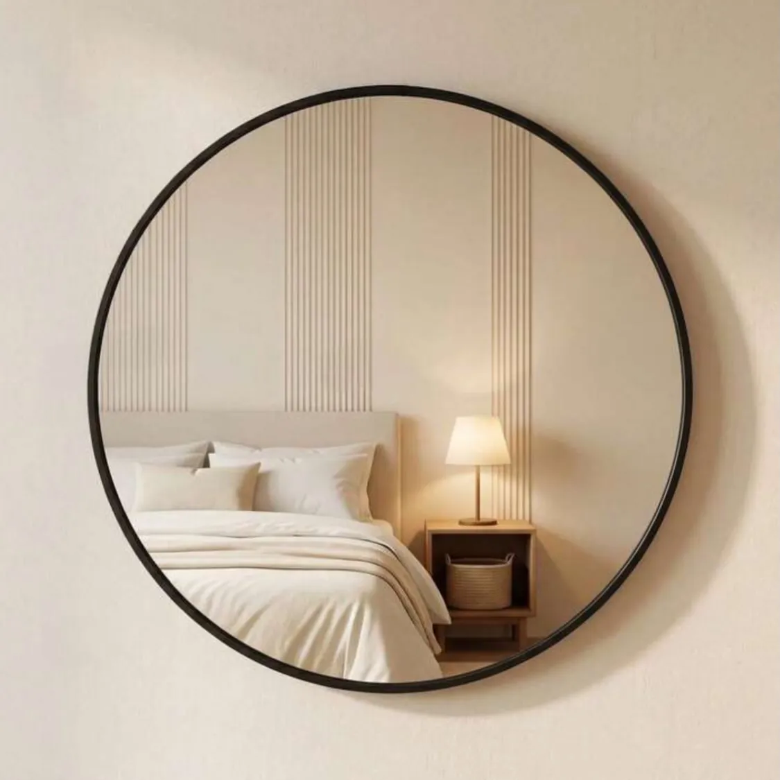 Elegant Decorative Mirror and Lamp Set