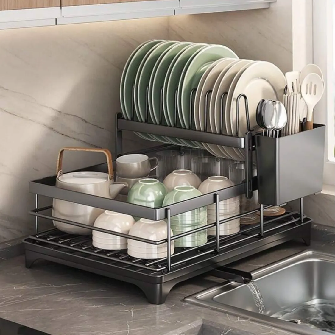 Kitchen Dish Drying Rack