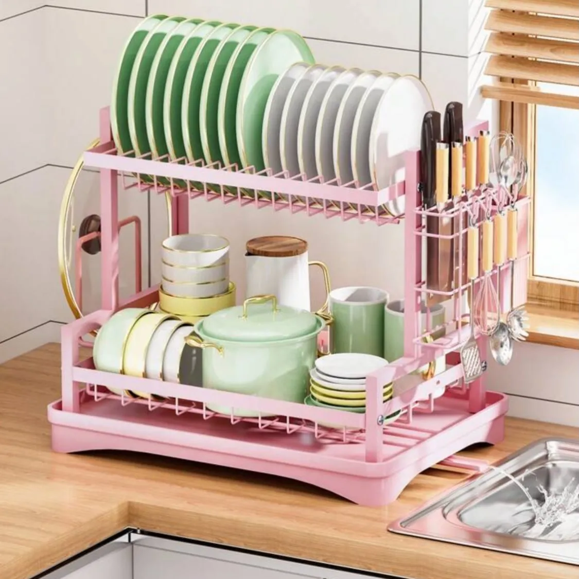 Kitchen Dish Drying Rack