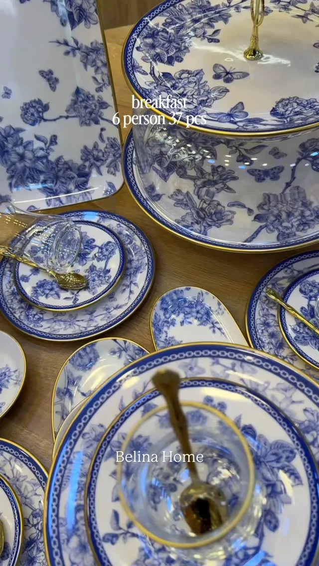 Breakfast Set (6 Persons, 37 Pieces)