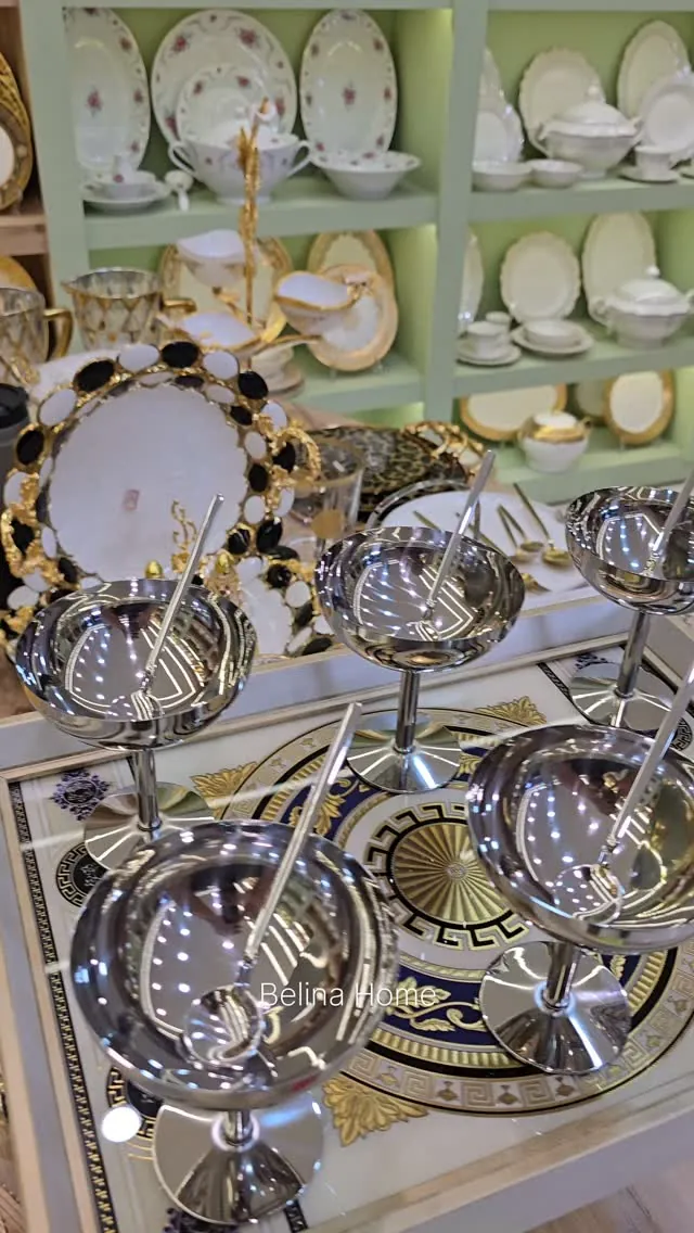 Luxury Silver Serving Bowls Set