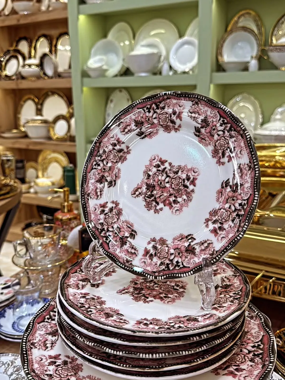 Blue and White Floral Dinnerware Set