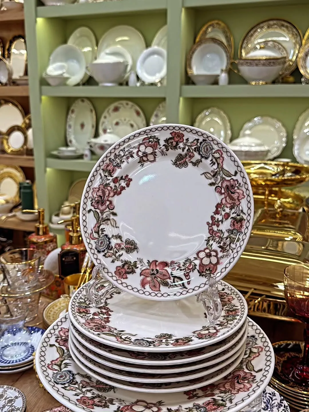 Blue and White Floral Dinnerware Set