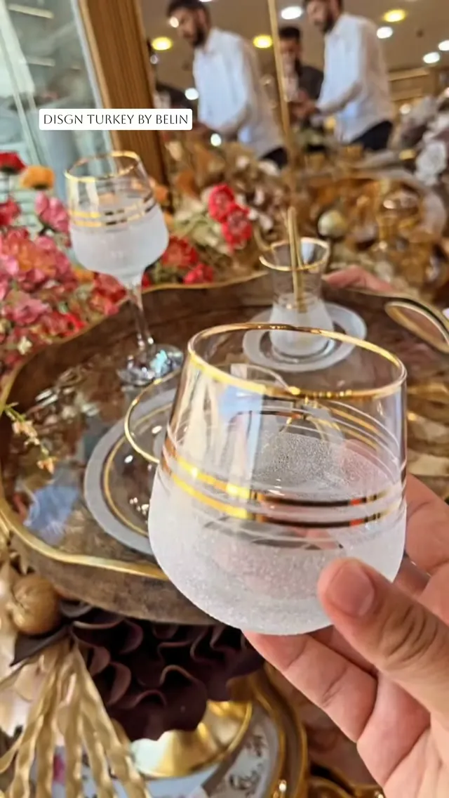 Elegant Glass with Gold Rim