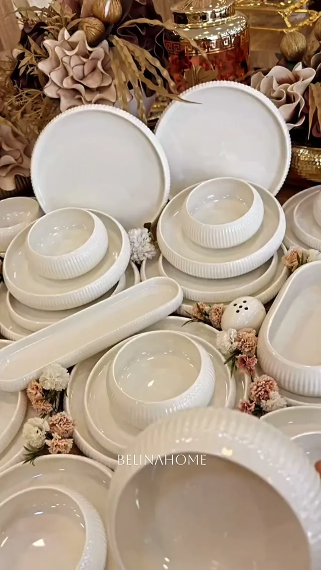 White Ceramic Dinnerware Set