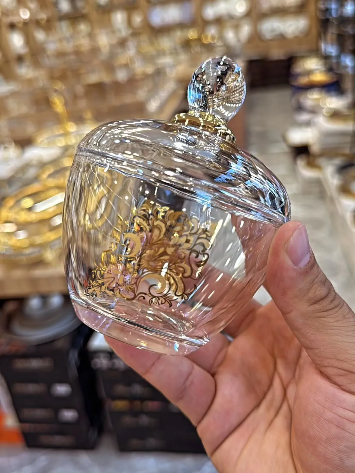 Elegant Glass Cup and Saucer Set