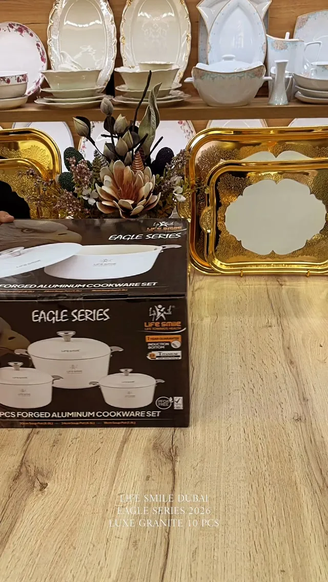 Life Smile Eagle Series Forged Aluminum Cookware Set