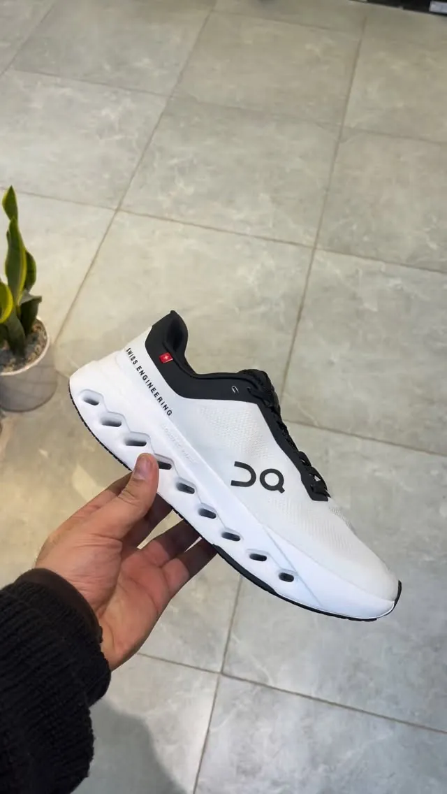 On Running Shoes White and Black