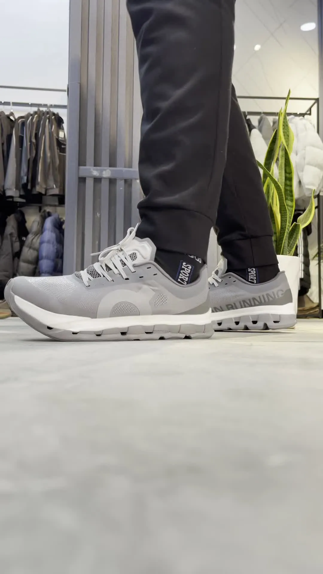 Grey Running Shoes