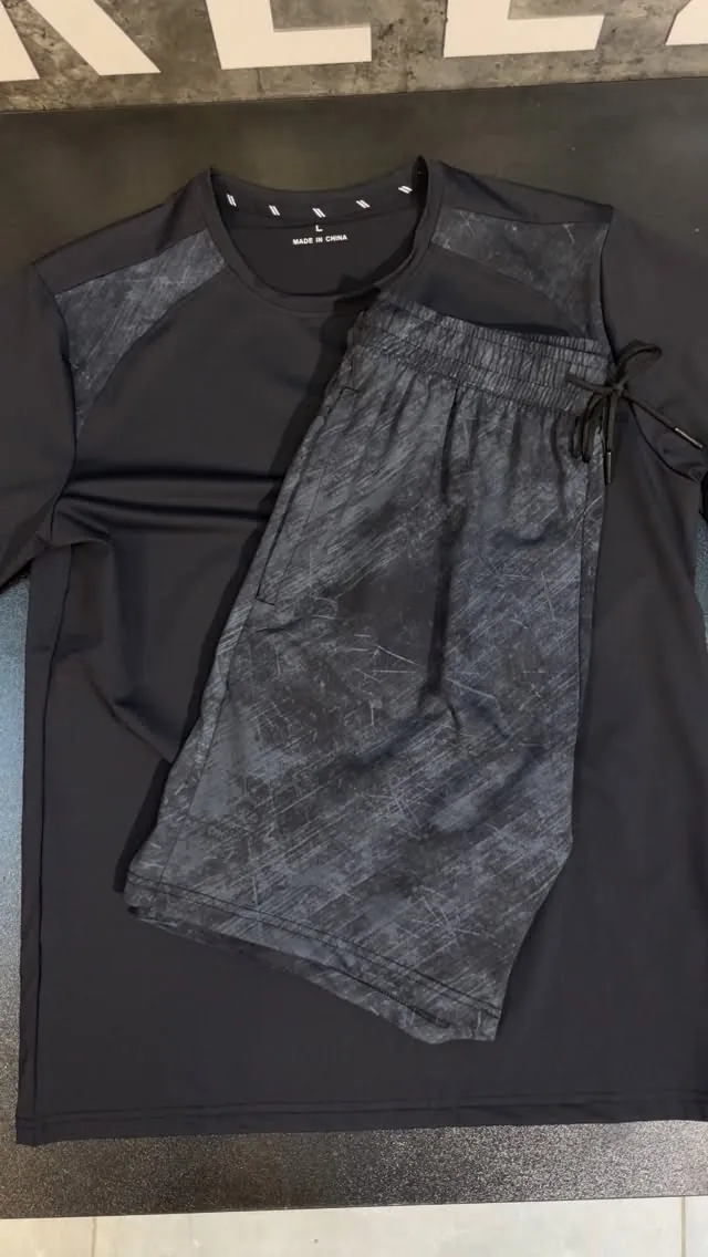 Men's Track Shorts and T-Shirt Set
