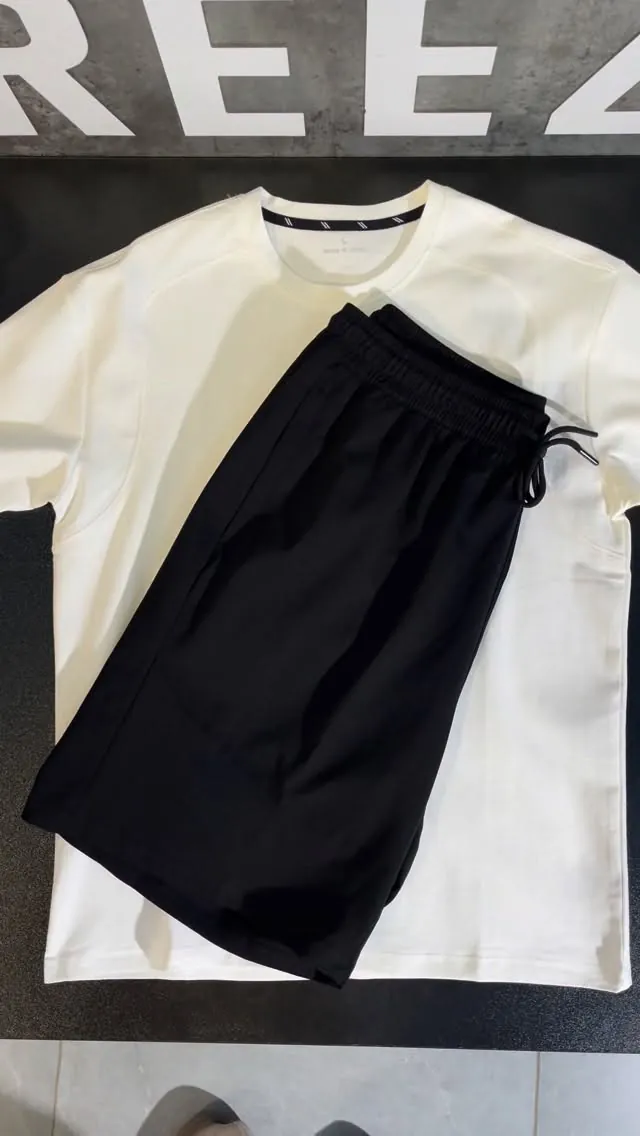Cotton Track Half Short Set