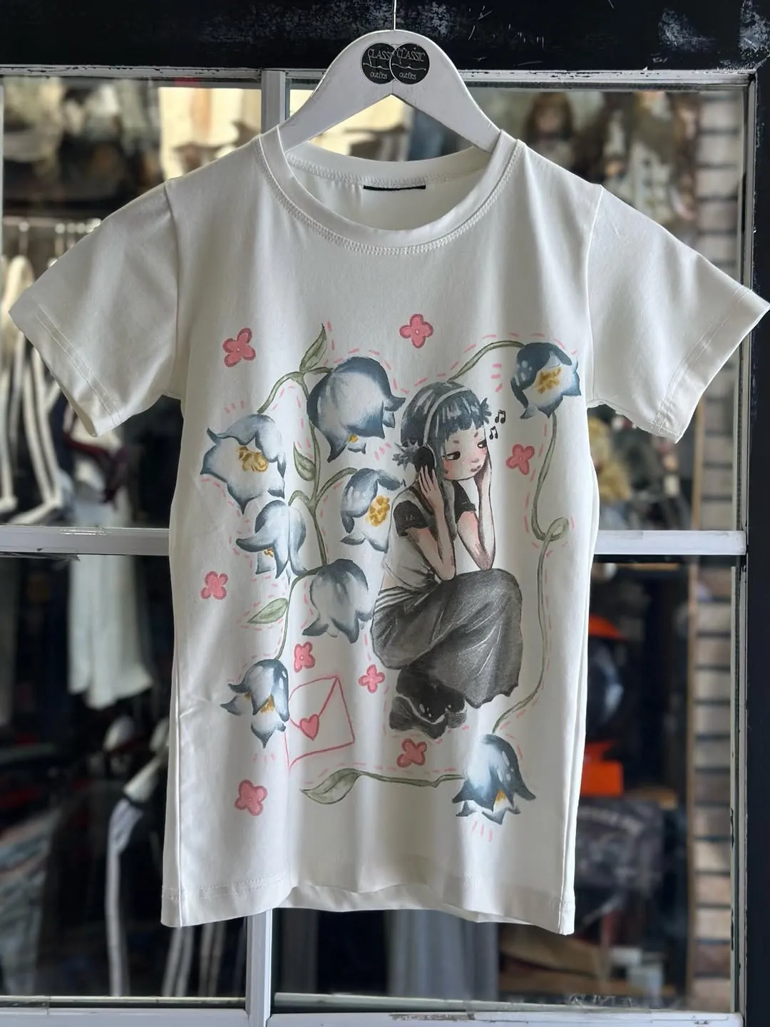 White Graphic Print T-Shirt