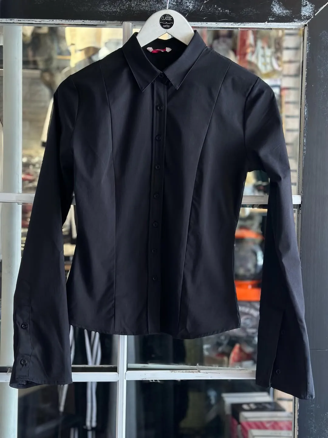 New White Long Sleeve Button-Up Shirt