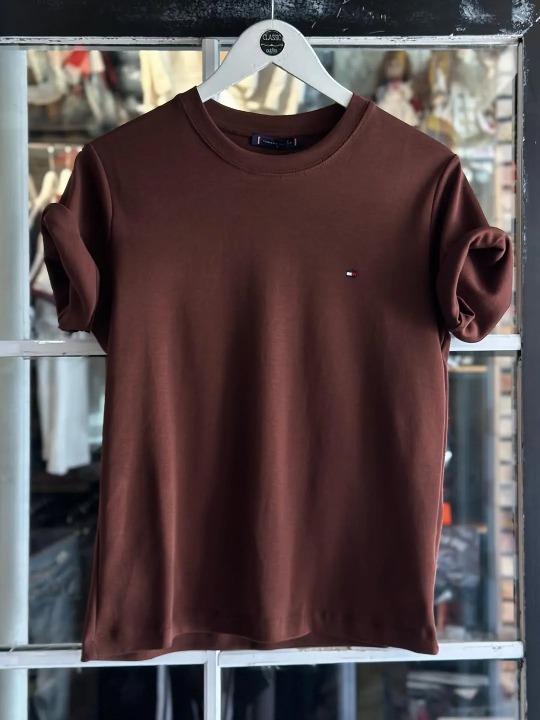 Tommy Hilfiger Maroon Short Sleeve T-Shirt