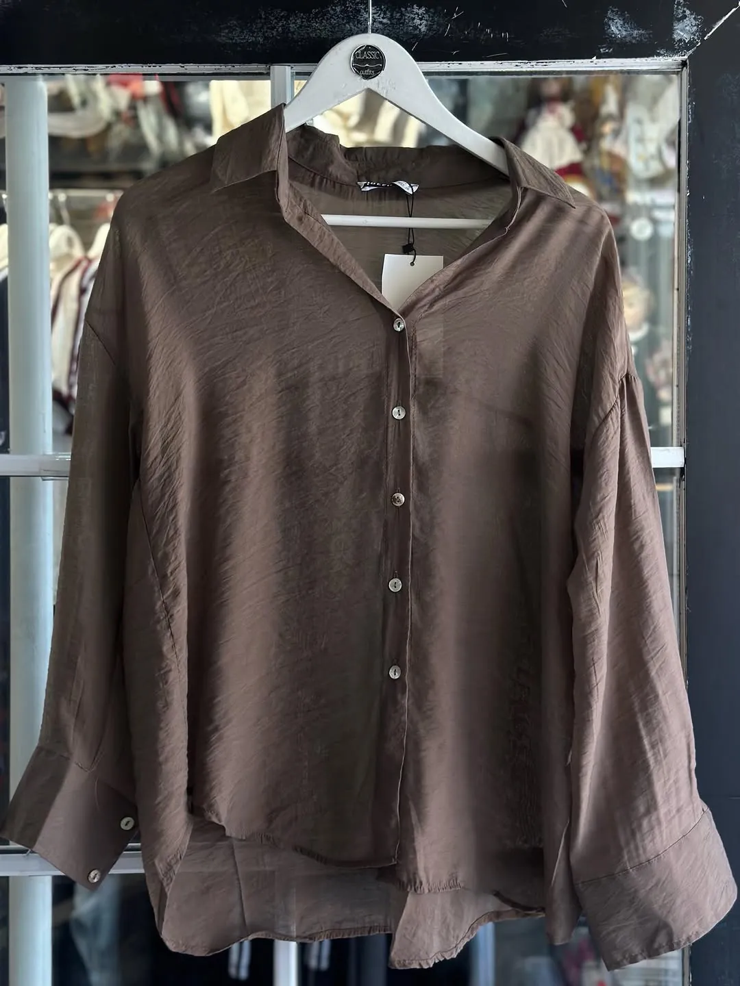 Black Button-Down Shirt