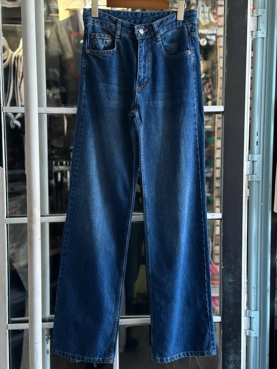 New Blue Wide-Leg Denim Jeans