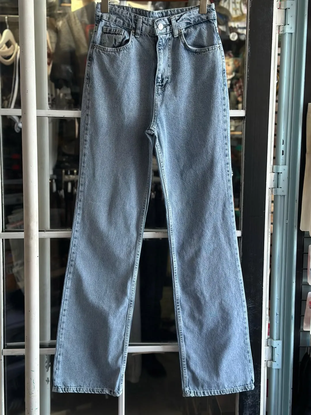 New Blue Wide-Leg Denim Jeans