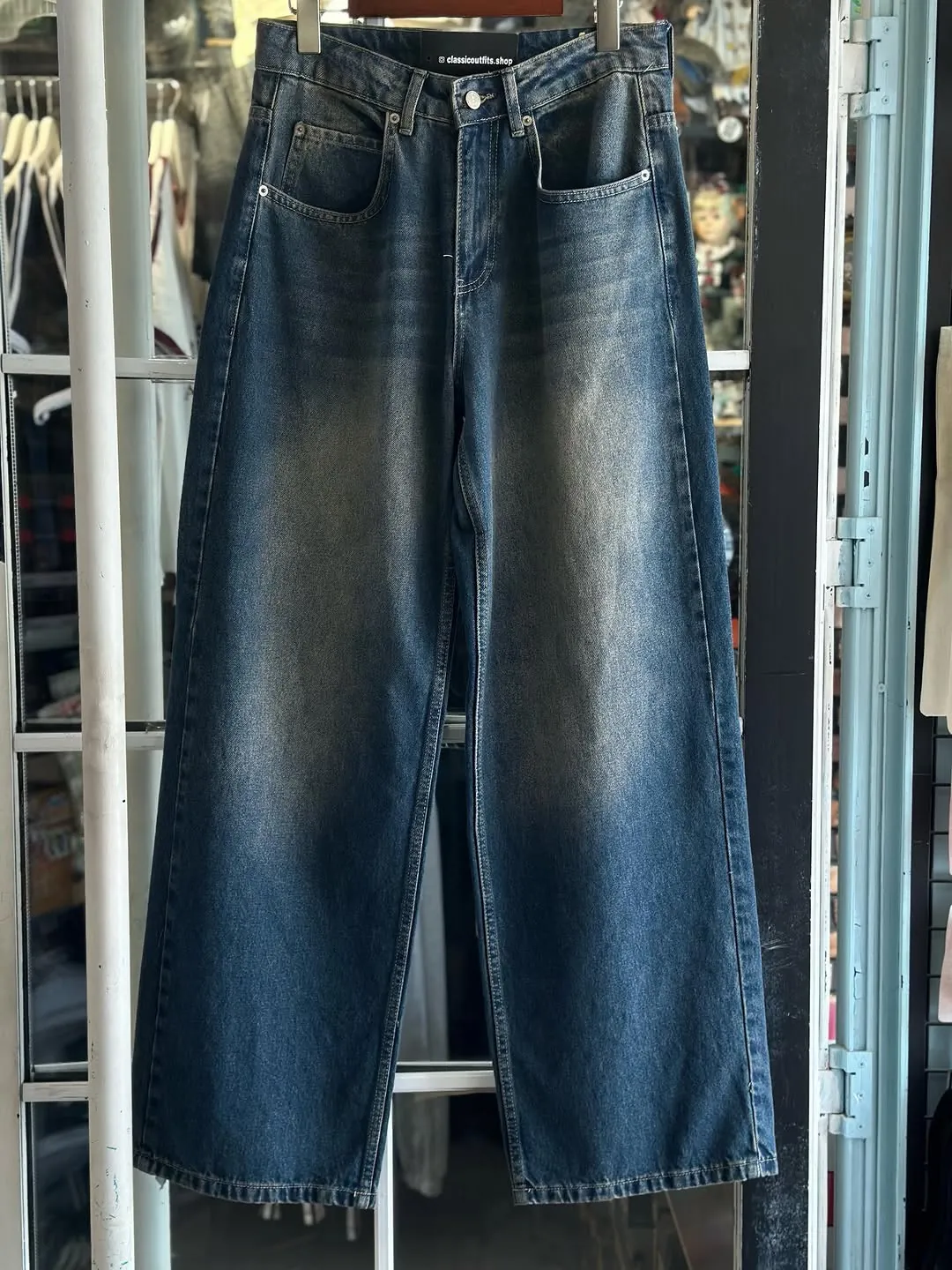New Wide Leg Blue Jeans